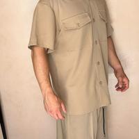 Completino Estivo Uomo Beige – Camicia- shorts