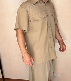 Completino Estivo Uomo Beige – Camicia- shorts
