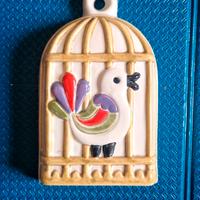 Formella GRANDE Thun uccellino gabbia