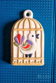 Formella GRANDE Thun uccellino gabbia