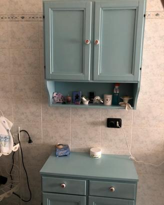 Mobiletto bagno shabby