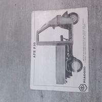 Libretto uso manutenzione Piaggio Ape tl3