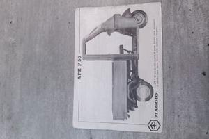 Libretto uso manutenzione Piaggio Ape tl3