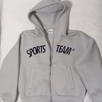 Felpa grigio ghiaccio Bershka ragazzo