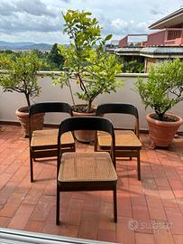 3 sedie Compasso di Tobia Scarpa anni 80 originali