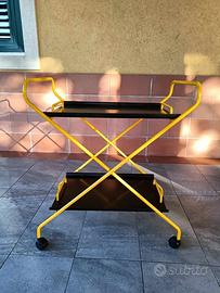 Carrello vintage per vivande cucina, bevande.