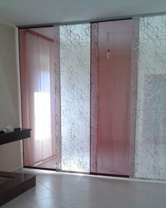 Binario in acciaio per tenda a pannelli 306cm