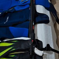 Muta da sub e attrezzatura da pesca