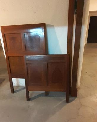 SPONDE LETTINO IN LEGNO RISTRUTTURATE