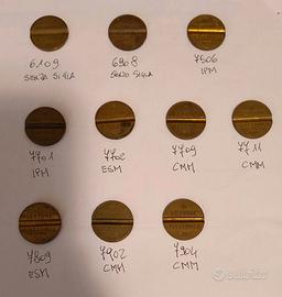 10 GETTONI TELEFONICI.