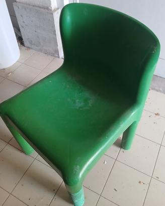 Sedia Kartell 4875 Carlo Bartoli verde