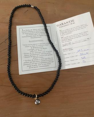 Collana corallo e perla