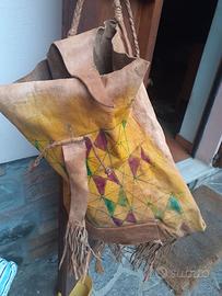 borsa artigianale in pelle 