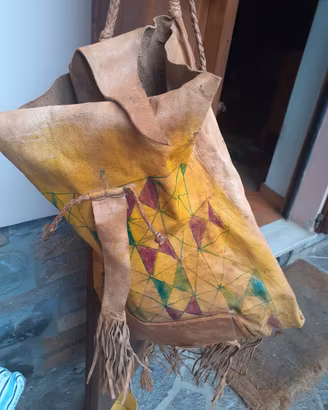 borsa artigianale in pelle 