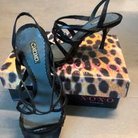 Sandali neri n.40 tacco 9 cm marca Xoxo