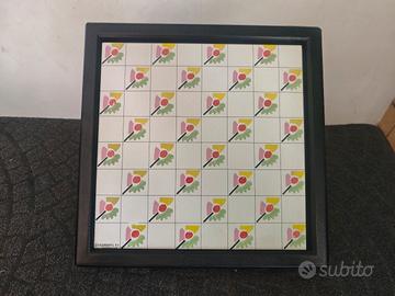 Vassoio dama in ceramica