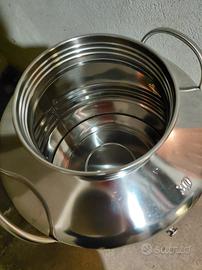bidone acciaio inox per olio con rubinetto 30 lt