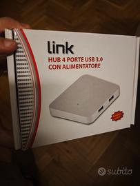 Link Hub 4 Porte USB con alimentatore.