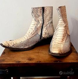 Stivali Uomo in vera Pelle di pitone - Marcati🥾