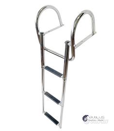 Scaletta telescopica da plancetta con maniglioni