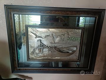 quadro in argento 925 autore Cristian 