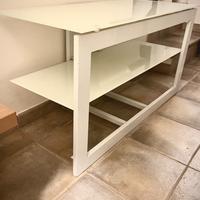 Mobile tv moderno in vetro e metallo