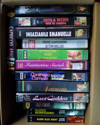 Cassette vhs nuove per adulti