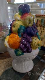 centrotavola ceramica frutta Italy