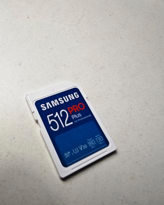 Memoria SD Samsung 512GB PRO Plus SDXC UHS‑I U3 V3