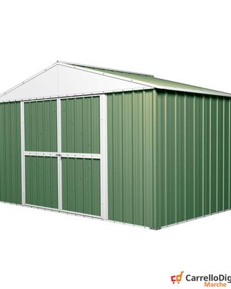 Capanno box esterno lamiera 360x175cm verde