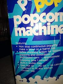 vintage _ Macchina POP CORN ad Aria Calda, Senza O