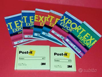 Block Notes A7 + Post-it per promemoria