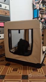 kennel xl pieghevole da viaggio