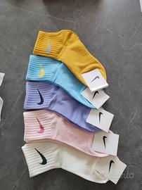 Calzini Nike Multicolor pastello Tg U box 5 pa