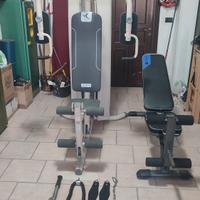 Palestra multifunzioni panca e bici spinning