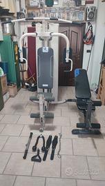 Palestra multifunzioni panca e bici spinning