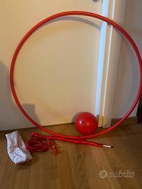 Set per ginnastica ritmica palla nastro cerchio