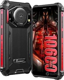 Smartphone fossibot f101 rosso rugged nuovo sigill