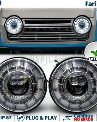Fari LED per Land Cruiser J50 OMOLOGATI Angel Eyes