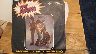 vinili 45 giri RARI: The Pipers,  Zero, Pappalardo