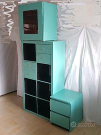 Libreria, armadietto,cassettiera, set ufficio/casa