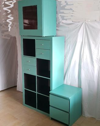 Libreria, armadietto,cassettiera, set ufficio/casa