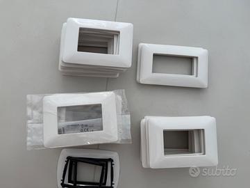 Placca 3 moduli serie Matix BTICINO in ABS bianco