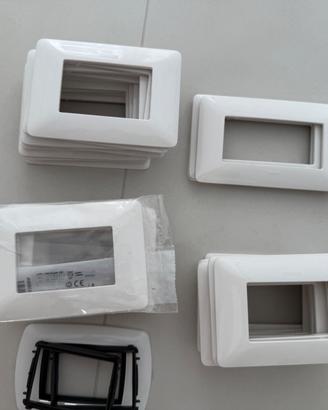 Placca 3 moduli serie Matix BTICINO in ABS bianco