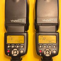 Coppia FLASH YONGNUO YN560 lll ottimi!