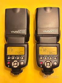 Coppia FLASH YONGNUO YN560 lll ottimi!