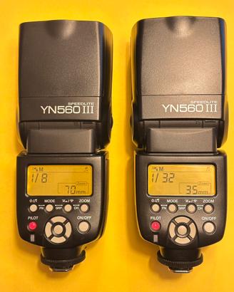 Coppia FLASH YONGNUO YN560 lll ottimi!