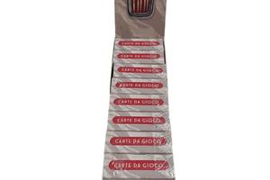 Set di 8 mazzi di carte da gioco Fiat 500 con scat