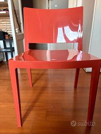 Kartell Set di 4 Sedie Lizz Piero Lissoni Con Carl