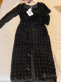 Vestito velluto con strass